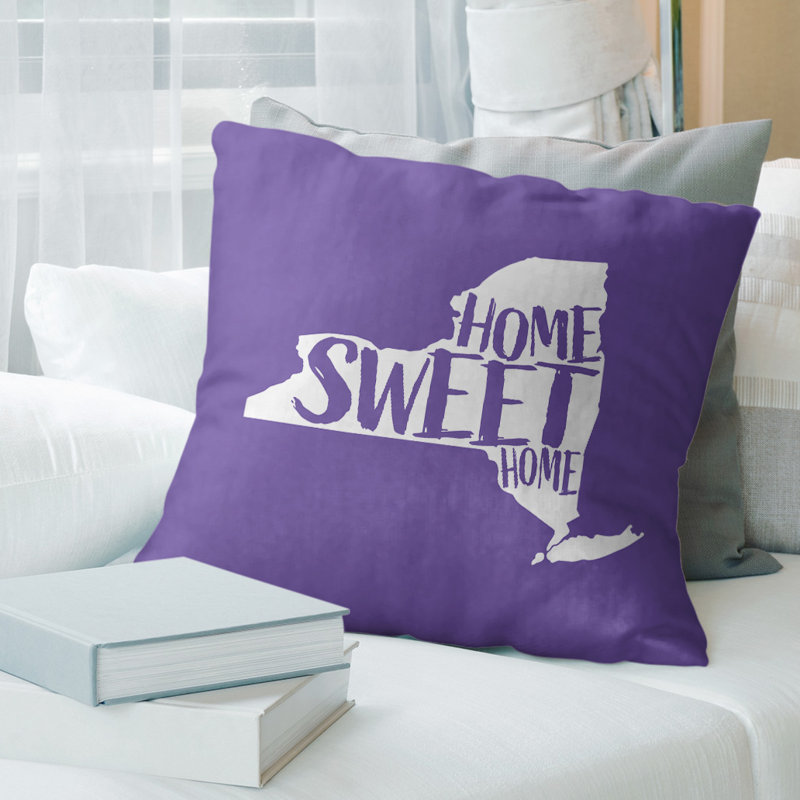 Coussin doux home, 16 po x 1 po, Michigan, Mauve