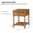 Wimberly 26'' H Solid Wood Rectangular End Table -181479060