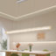 Luminaire suspendu moderne en cristal minimaliste, table de salle à manger et comptoir de bar moderne à usage domestique-129599168