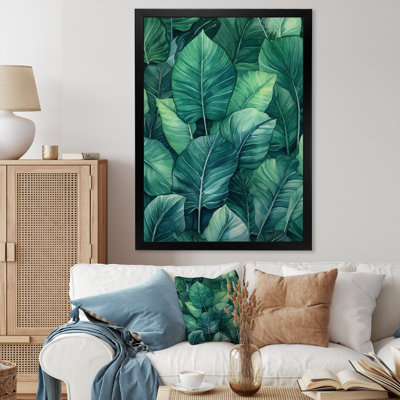 Green Leafs Harmony, reproduction d'art sur toile