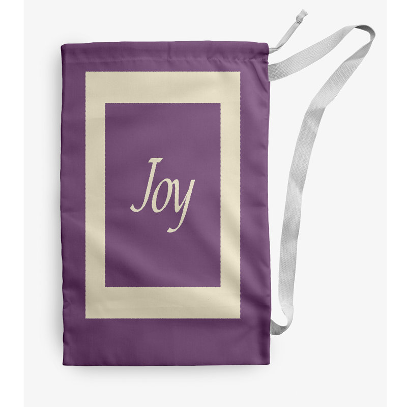 Fabric Laundry Bag with Handles, Medium (36" H x 28" W), Light Purple