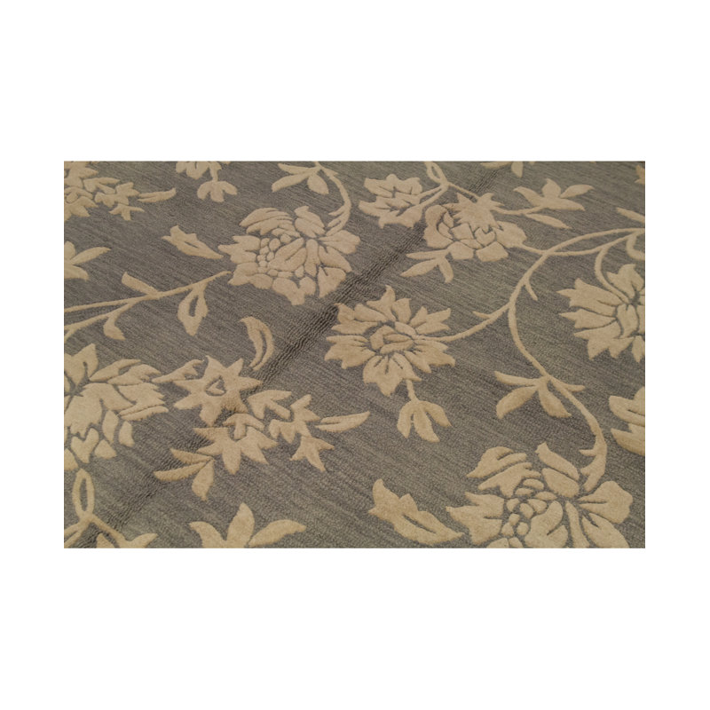 Wool Floral Area Rug