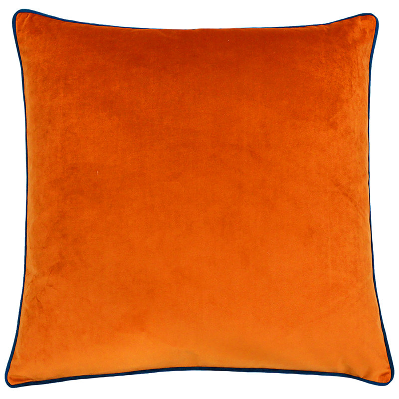 Meridian Square Throw Cushion, Tiger/Teal