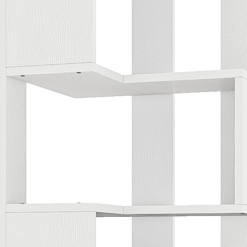 Reijo 159.5 cm H x 54 cm W Corner Bookcase, White