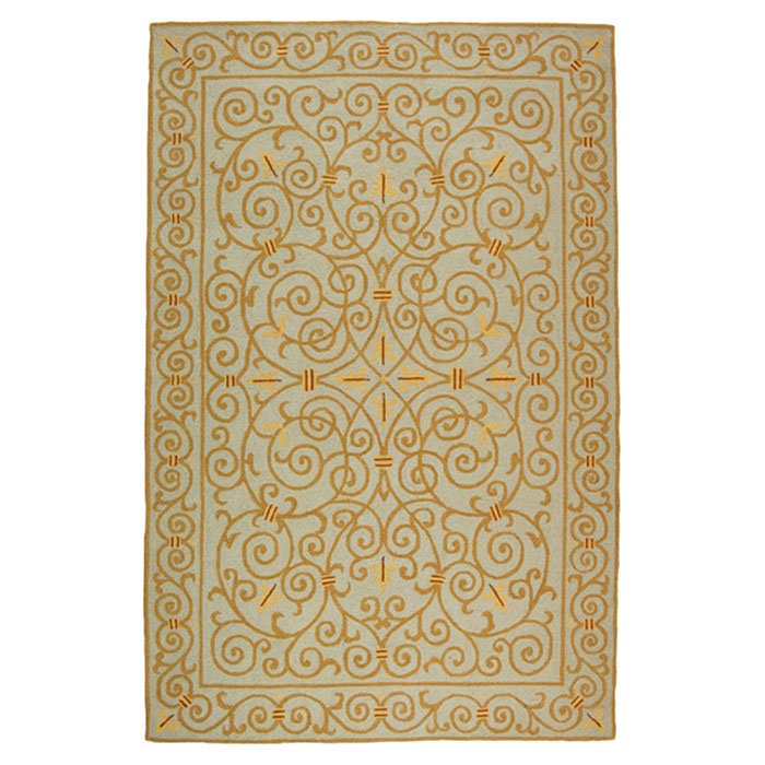 Cher Hand Hooked Wool Pile Oriental Rug