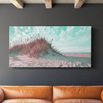 Dramatic Dunes I - Toile tendue avec châssis - Prêt à accrocher