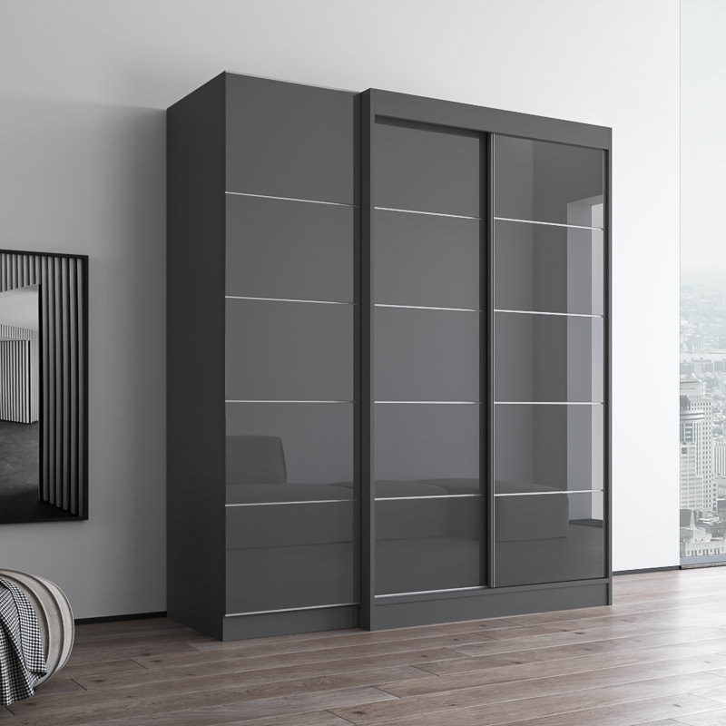 Armoire 68,9 "A120-A1 Aria Aria, H 79 po x l 69 po x P 26 po, gris