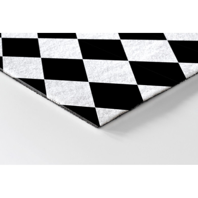 Non-Slip Chequered Outdoor Doormat