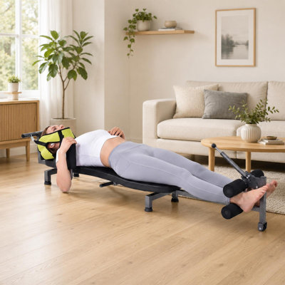 Back Stretch Decompressions Bench- Inversion Table Workout Bench for Lower Back Pain Relief Without Going Upside Down - 330 lbs Weight Capacity