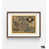 Brown Single Picture Framed with Mat