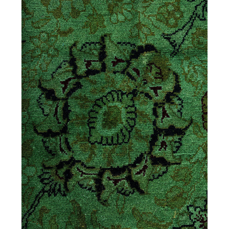 Overdyed One-of-a-Kind 6' 1" X 6' 3" Hand Knotted Area Rug