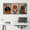 Mid Century Modern Boho, style afro-américain élégant, femme noire