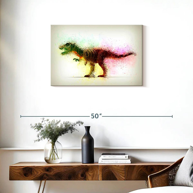 Brampt Abstract Dinosaur, 20'' H x 30'' W