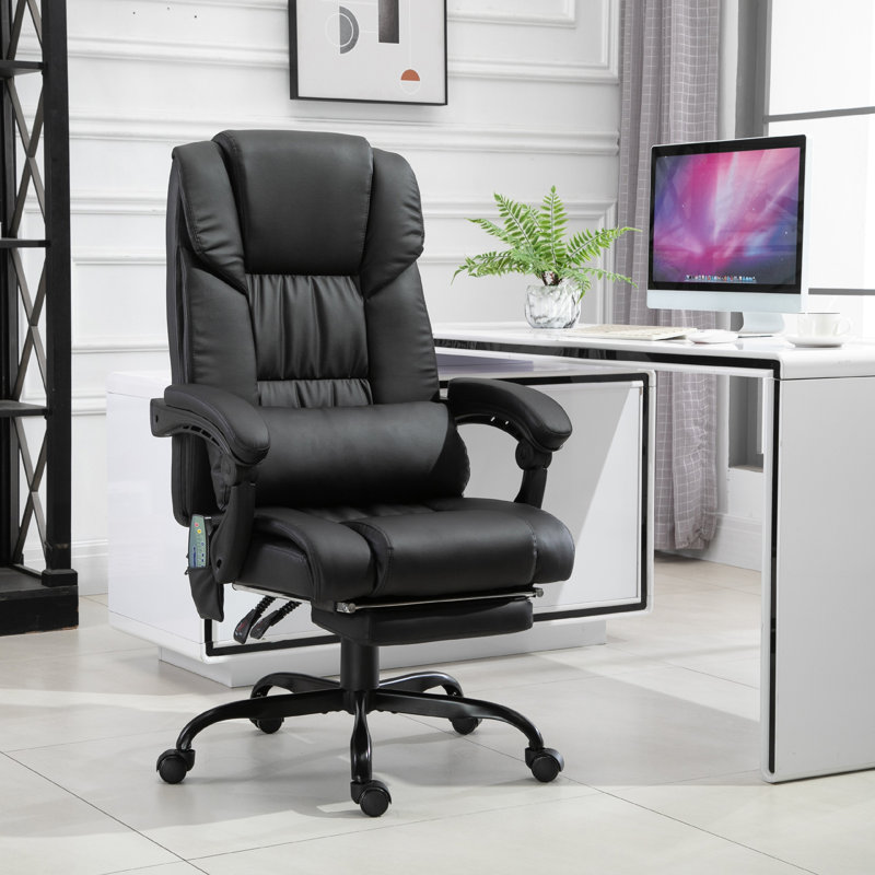Executive Chair with Headrest, Black