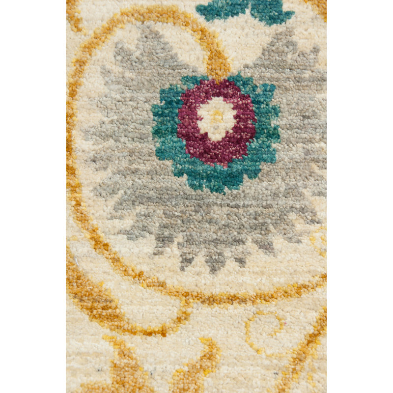 Suzani One-of-a-Kind 9' 1" X 12' 7" Hand Knotted Area Rug