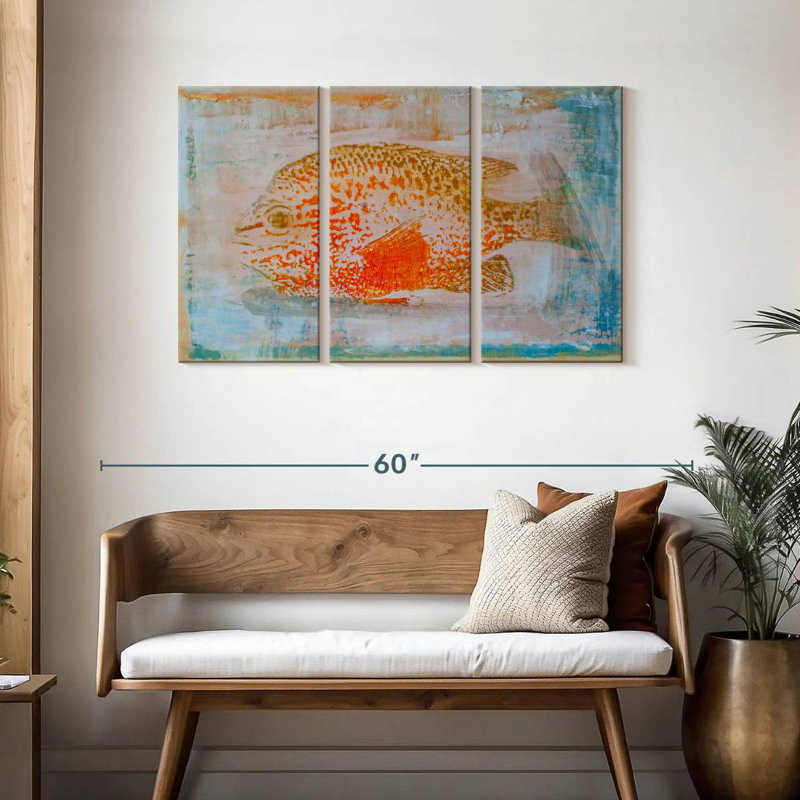 Brampt Orange Sunfish, 28" H x 45" W