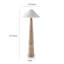 Lampe sur pied Parl, abat-jour empire, corps conique, polyrésine brune 68 po