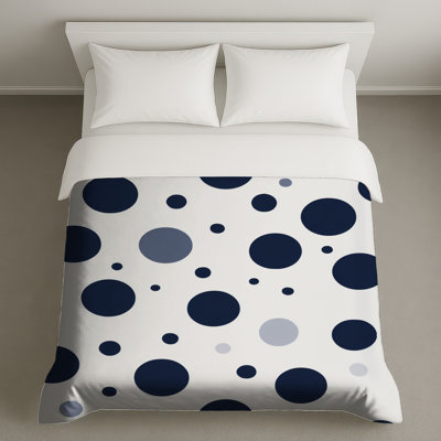 Housse de couette à pois moderne