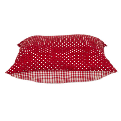 Parkland Collection Transitional Checkered White 18" x 18" Pillow
