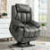 Latitude Run Lay Flat Dual Motor Power Lift Recliner Chair with Vibrating Massage and Heating, Infinite Position, 2 Remote Control, and Side Pockets, USB Ports, Faux Leather