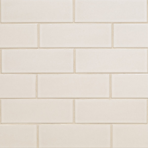 Subway 4 in. x 12 in. Glossy Ceramic Wall Tile