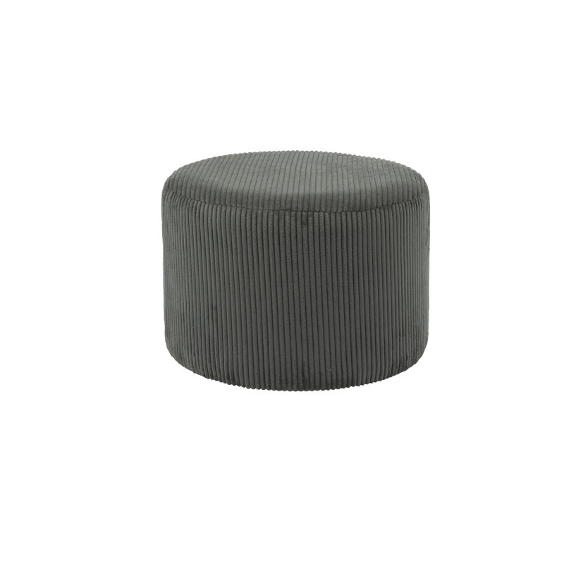 Cattier Foam Accent Stool, Dark Grey