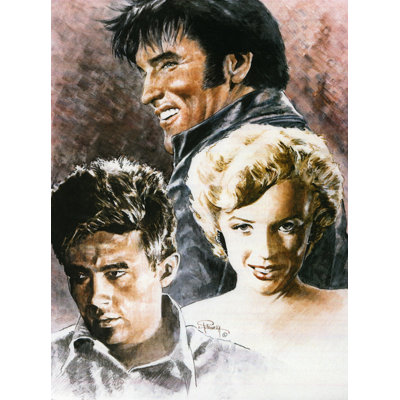 " Marilyn James Dean And Elvis " by Mike Petronella