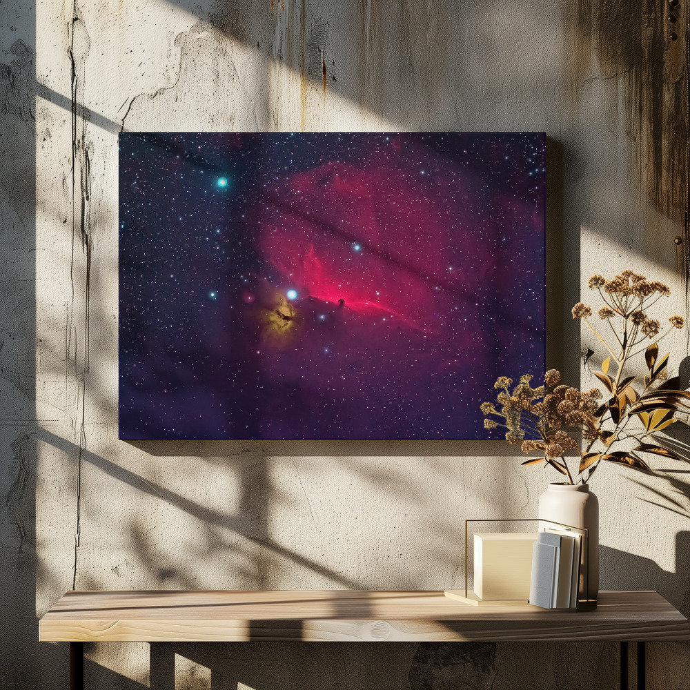 Latitude Run Horse head the dark Nebula Canvas Print | Wayfair.co.uk