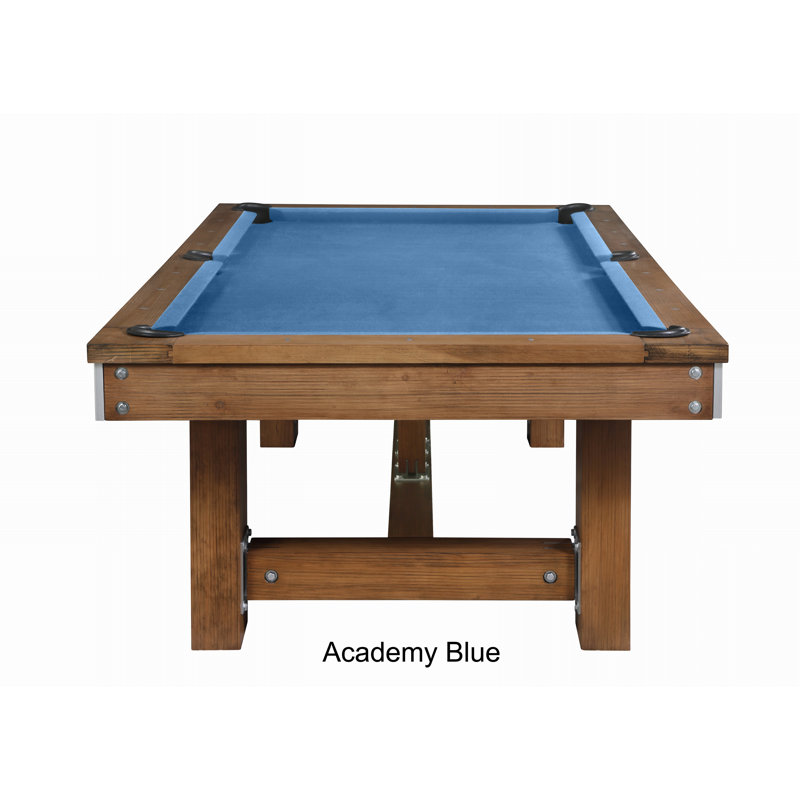 Willow Bend Slate Pool Table with Professional Installation Included, Academy Blue, 7', Yes