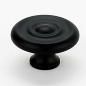 Poignée champignon, Noir mat, H 1 po x l 1,75 po x P 0,75 po