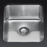 Undertone Medium Squared Undercounter Kitchen Sink, 7.5" Deep