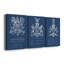 Heraldry on Navy I - Toile tendue avec châssis sur mesure - 3 pièces-240879083