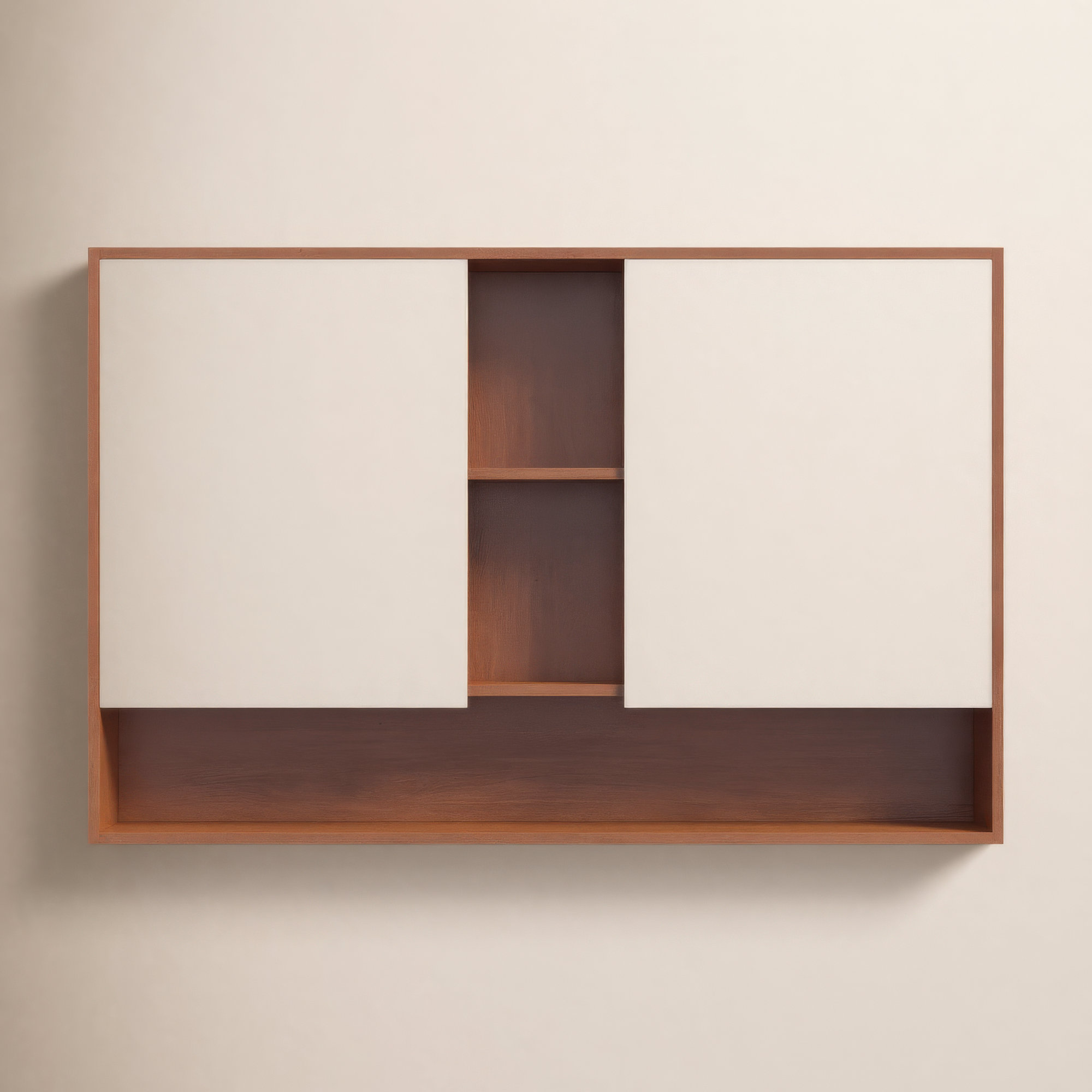 Maisie Surface Double Medicine Cabinet, Walnut