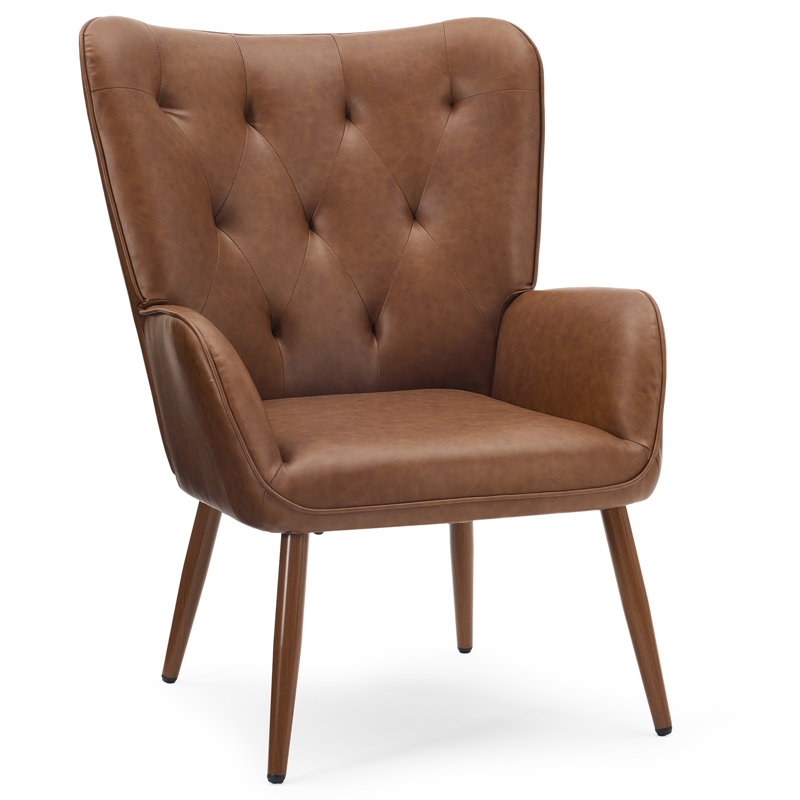 Fauteuil à oreilles Diamond, Brown