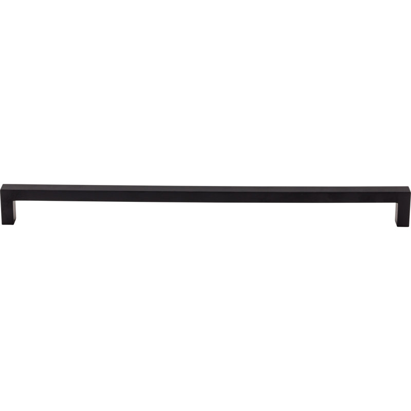 Square Bar pull, Flat Black, 12 5/8" Center to Center