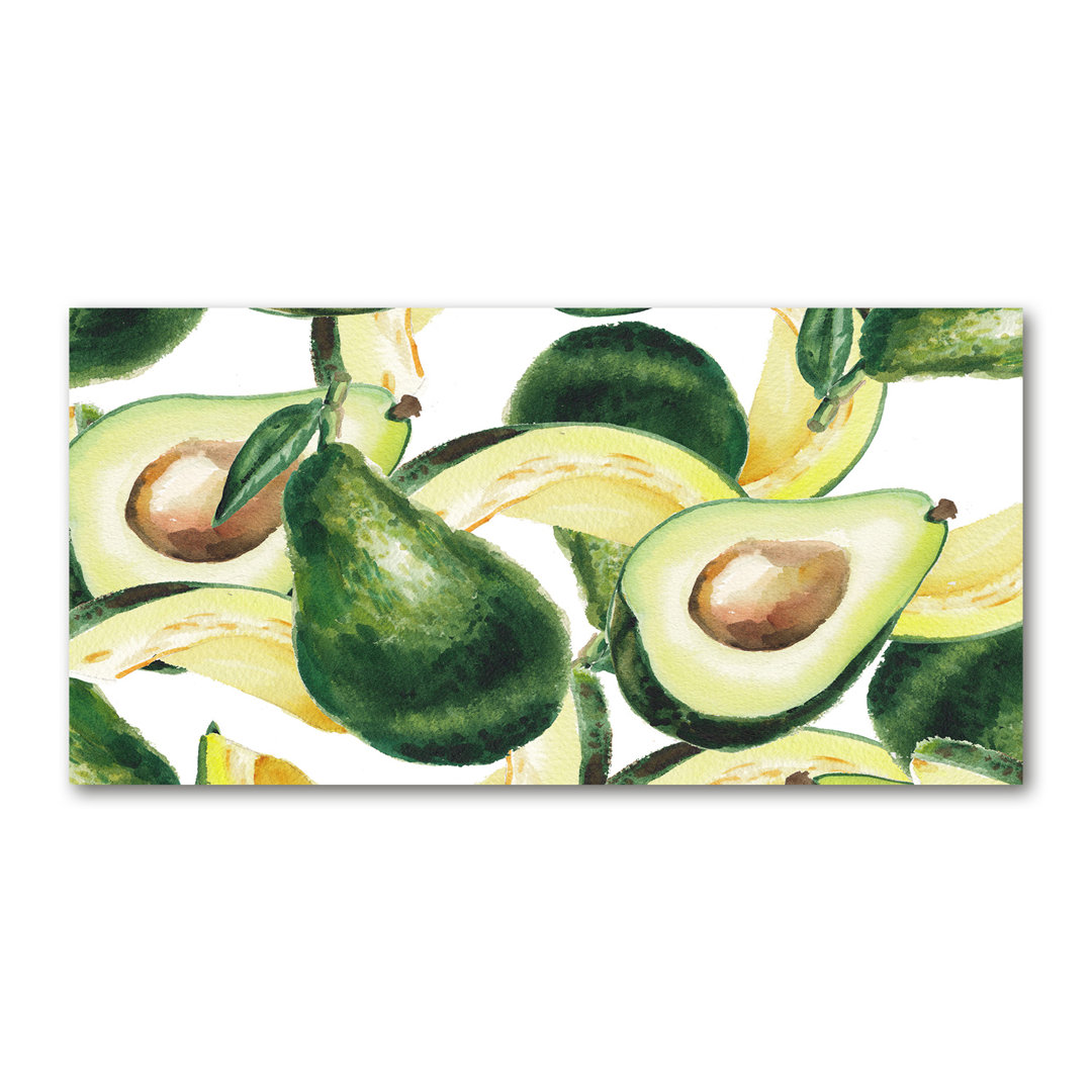 Eine Avocado - Kunstdrucke auf Leinwänden