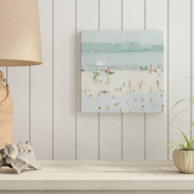«Sea Glass Sandbar I» par Emma Scarvey, peinture sur toile