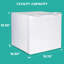 1,2 cu. Pi.  Mini congélateur vertical avec commandes de température réglables, fonctionnement sans givre et tablettes de rangement flexibles