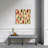 Christmas Tree Pattern Orange Canvas | Home Decor Accent