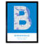 Birkenhead City Map Birkenhead England United Kingdom City Map Blue 1 Piece Single Picture Frame Wall Art