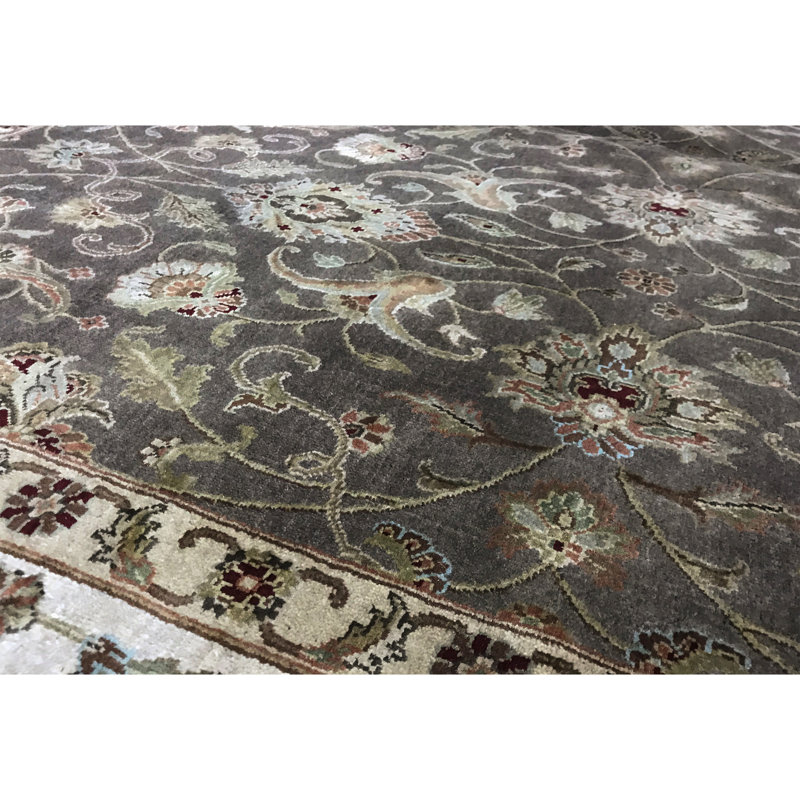 Shamas Oriental Area Rug in Brown/Ivory/Gray/Green