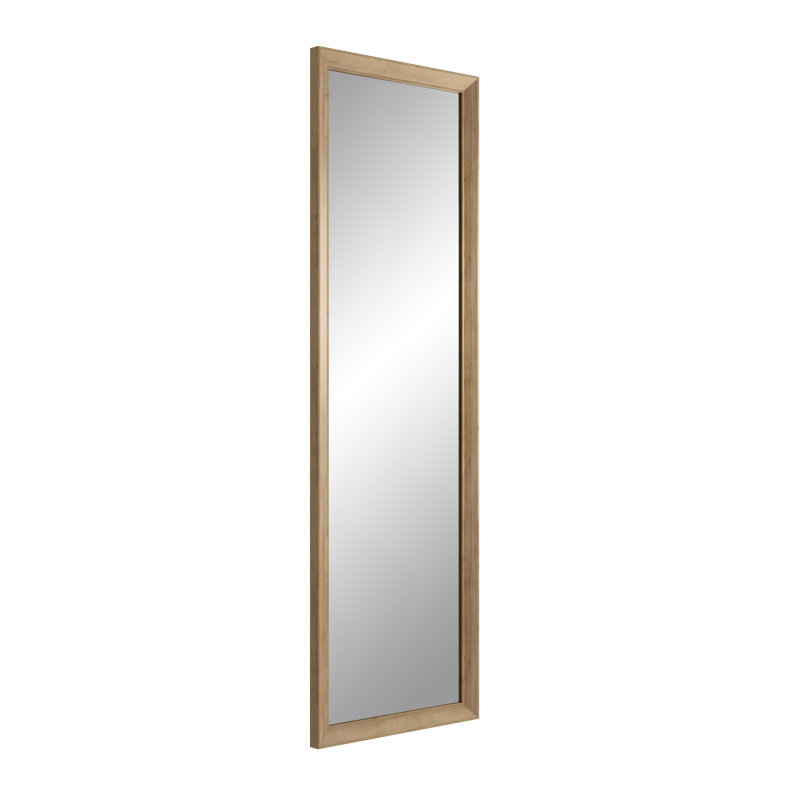 Jarel Flat Full Length Mirror, 147cm H x 47cm W, Medium Brown