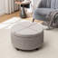 Repose-pieds rond avec rangement en velours Bula-943753771