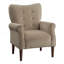 Fauteuil en velours rembourré avec dossier capitonné-691396638