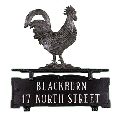 Metal Mailbox Sign