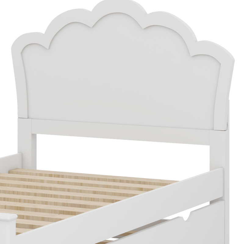 Wood Platform Bed With Headboard
