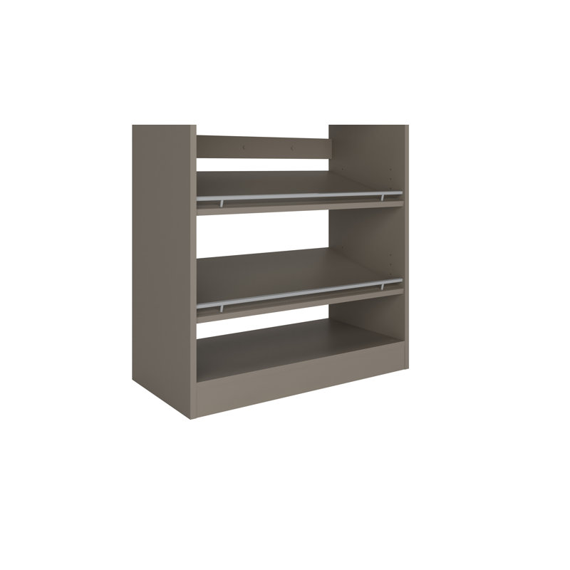 Module For Closet System With 6 Shelves – 84"30"16" - Gray, Gray
