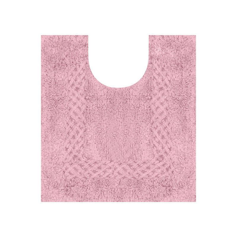 Tapis doux en coton Classy, Rose