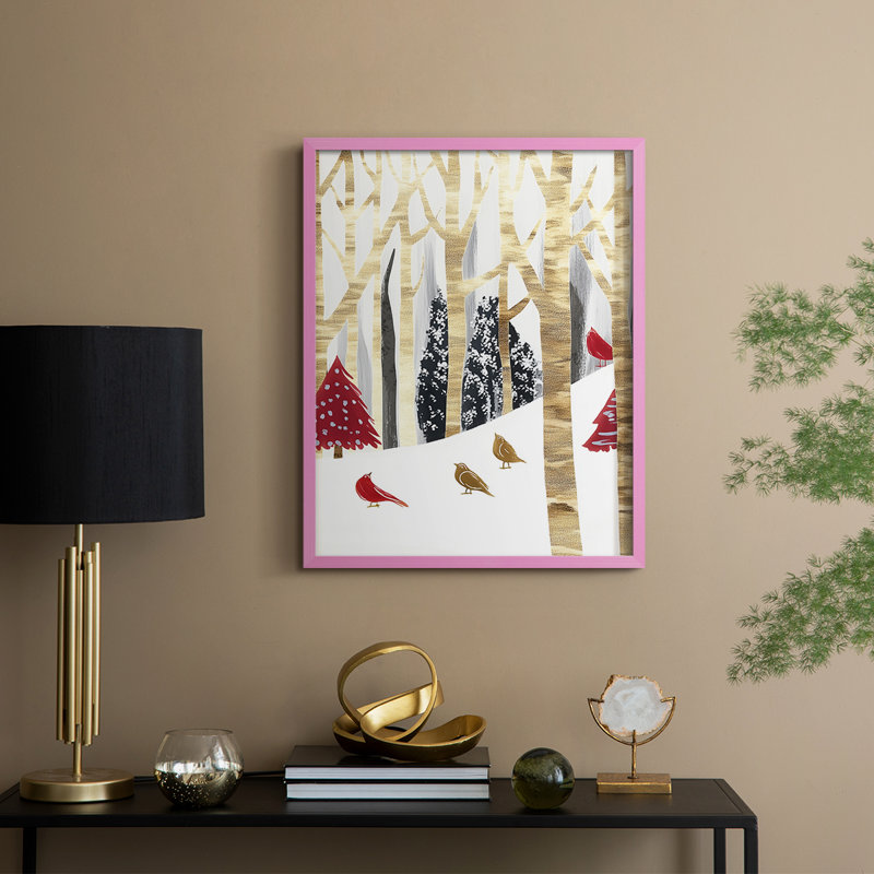 «Christmas Holiday», reproduction d'art encadrée CDX, Rose