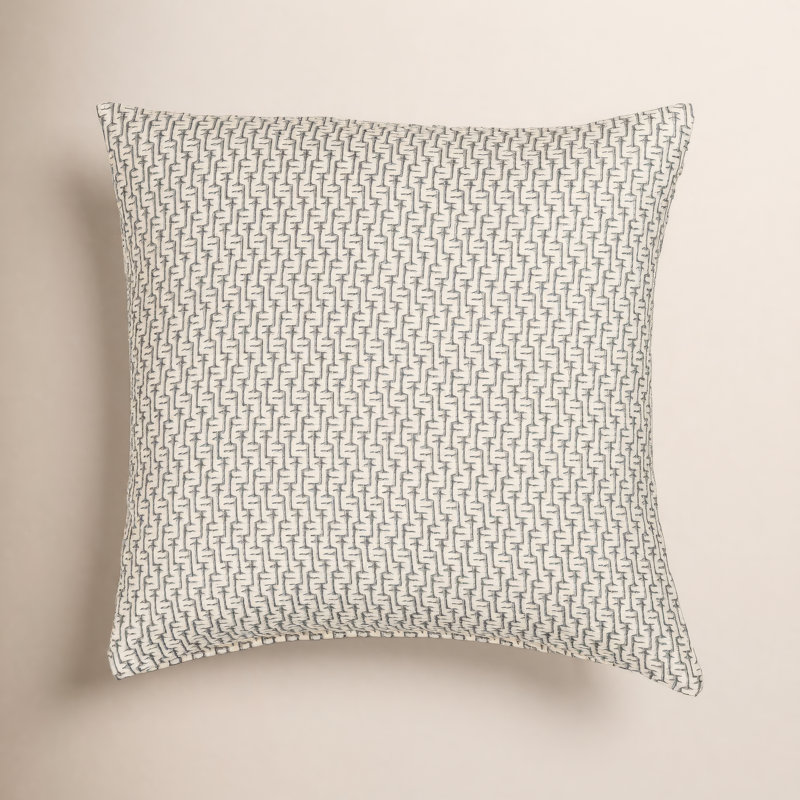 Coussin décoratif Brich Lane Cascade, Bleu, Plumes, Carré 16 po